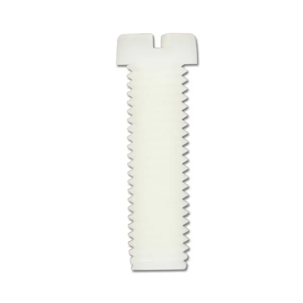 Zylinderschrauben - mit Schlitz - ähnlich DIN 84 - PA 6.6 / Nylon Natur - M 2 x 4 bis M 16 x 60 mm